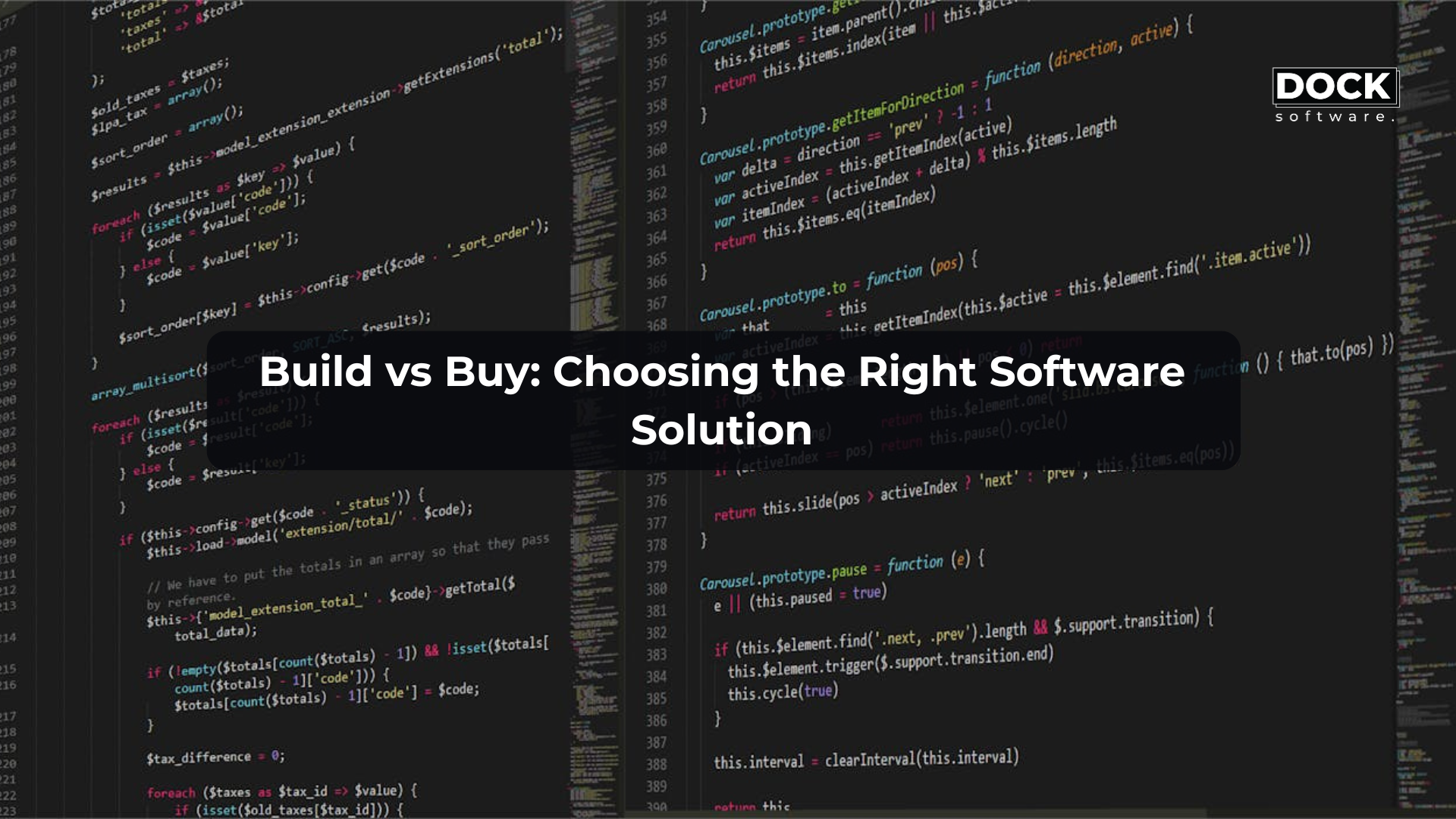 Build vs Buy: Choosing the Right Software Solution